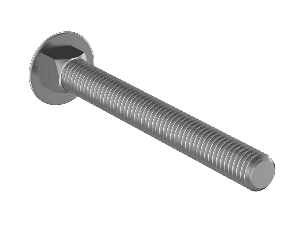 3/8-16 UNC X 3.5" CARRIAGE BOLT ZINC-PLATED